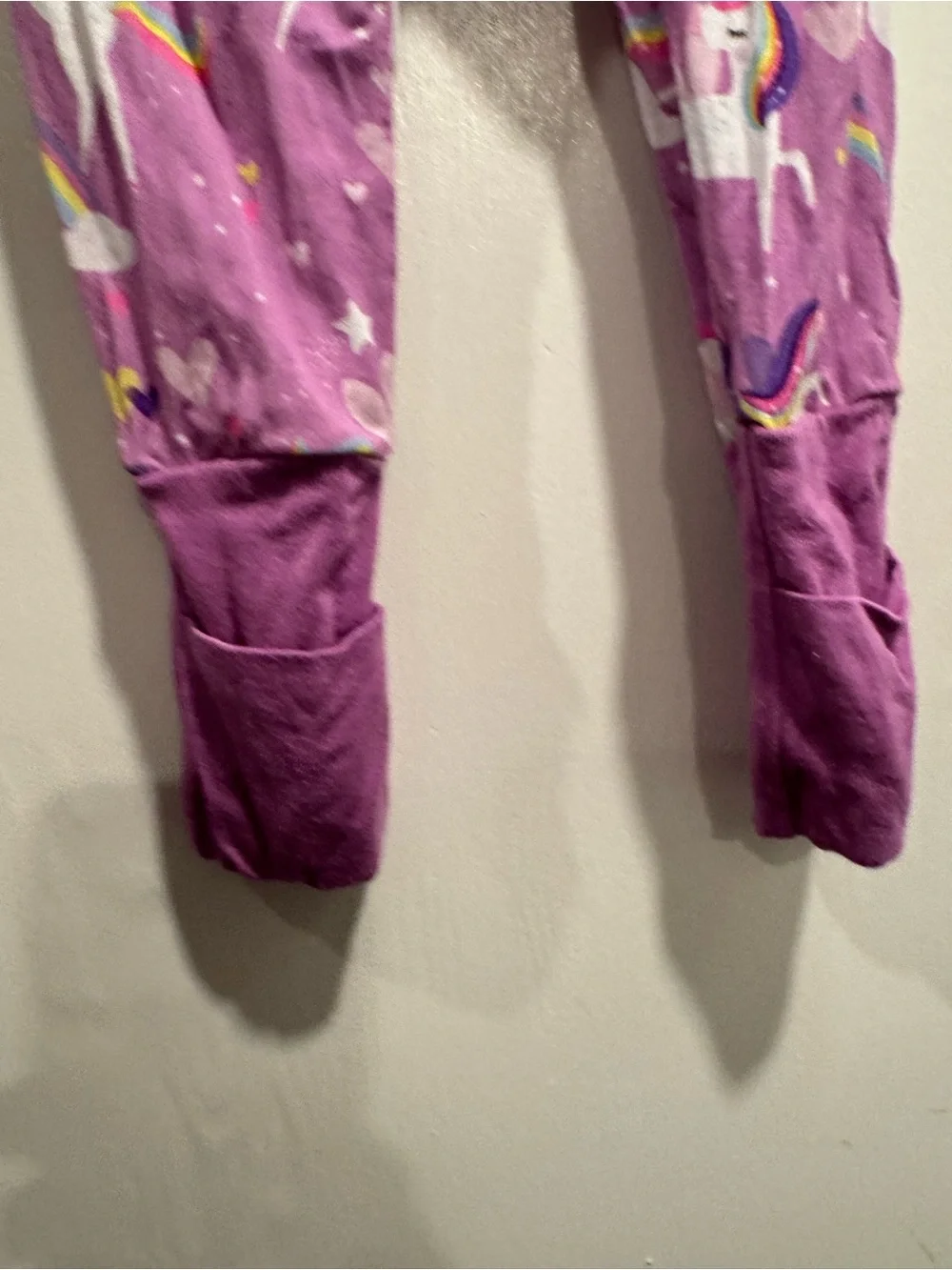 Little Sleepies Siennas Unicorns 3-6M Purple Bamboo Viscose Sleeper Pajamas Cozy